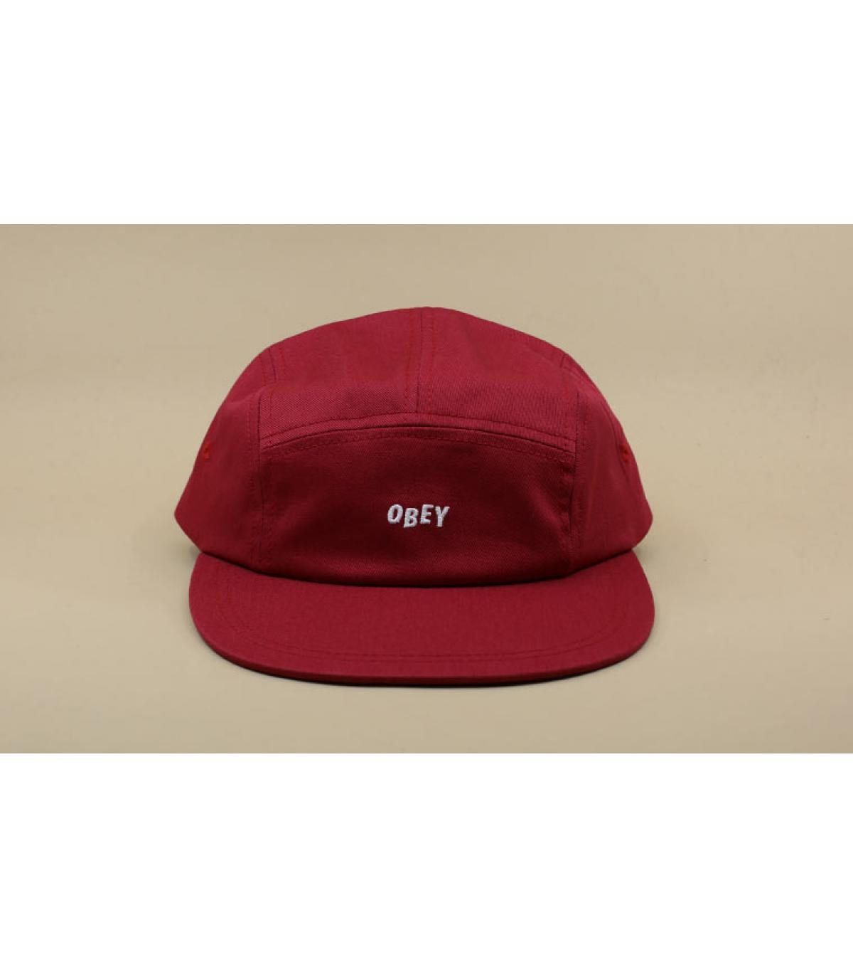 Jumbled 5 Panel brick red Obey